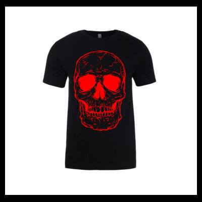 Skull Red : Shirt - Next Level Mens Fitted Cotton T Shirt Thumbnail