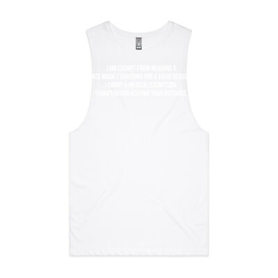 I am Exempt from Wearing a Face Mask - Mens Barnard Tank Thumbnail