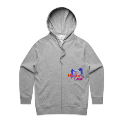 Lost History Purple : Hoodie - AS Colour Supply Hood 5101 - Women's Official Zip Hood Thumbnail